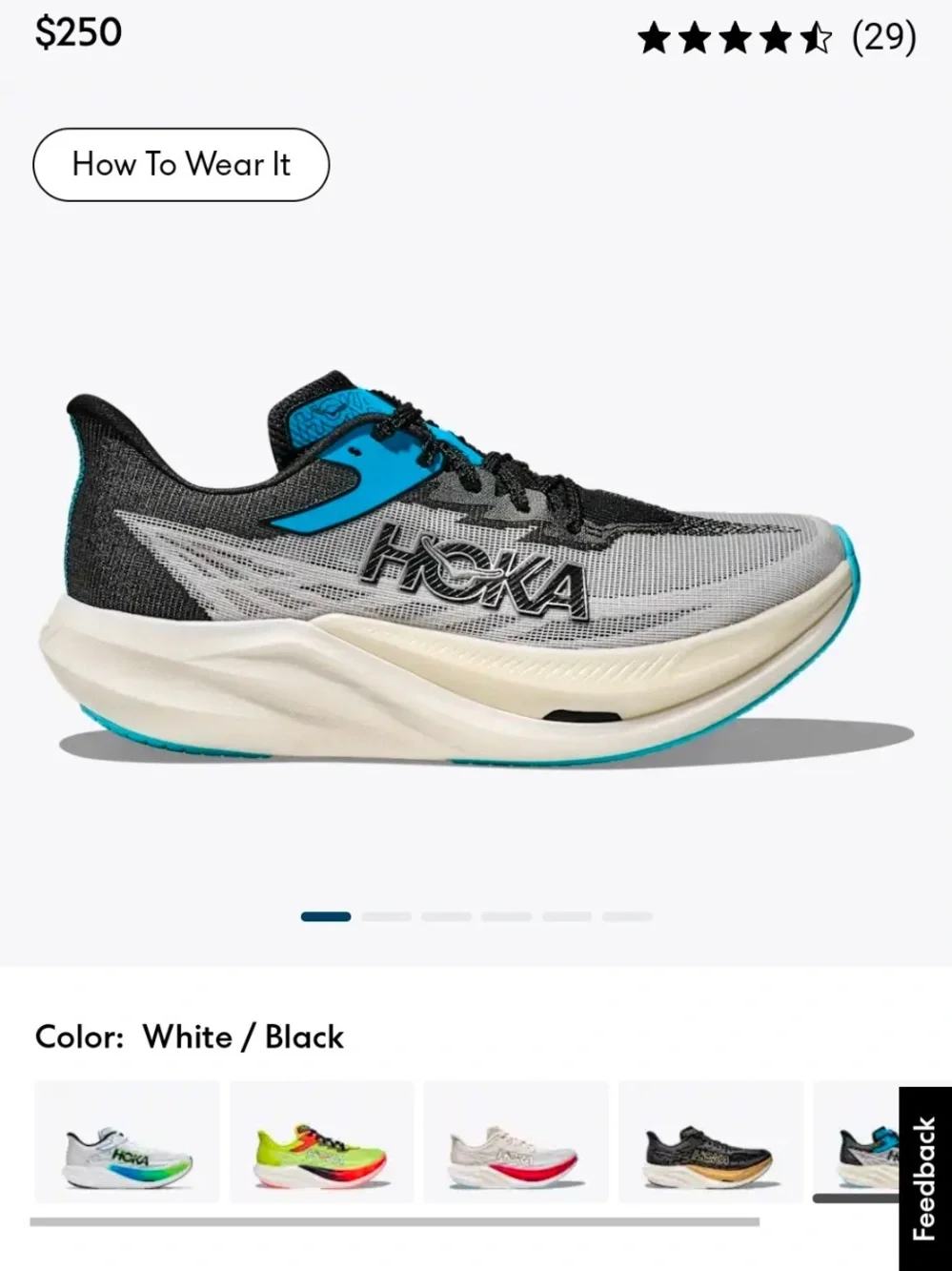 Hoka Rocket X3 Racing Shoes - Gray, Black & Blue